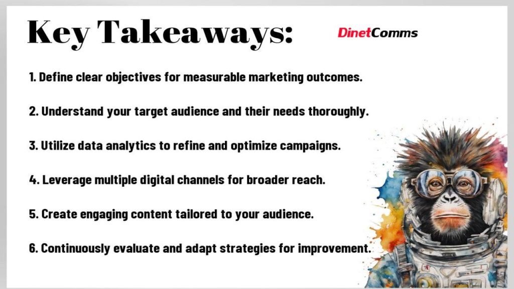 Dinet Comms Digital Marketing Strategy Key Takeways Image